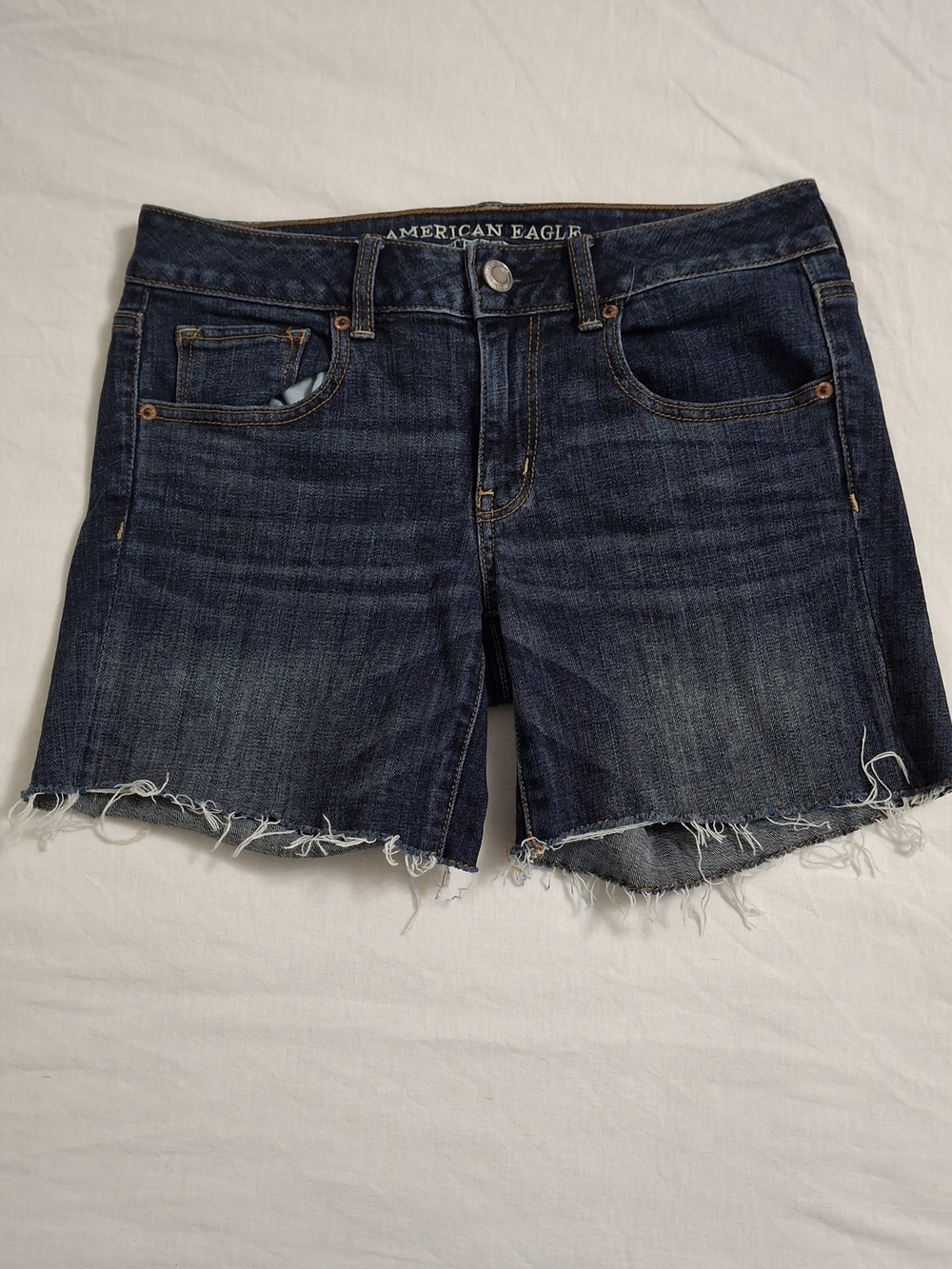 American Eagle Super Stretch Cutoff Denim Shorts